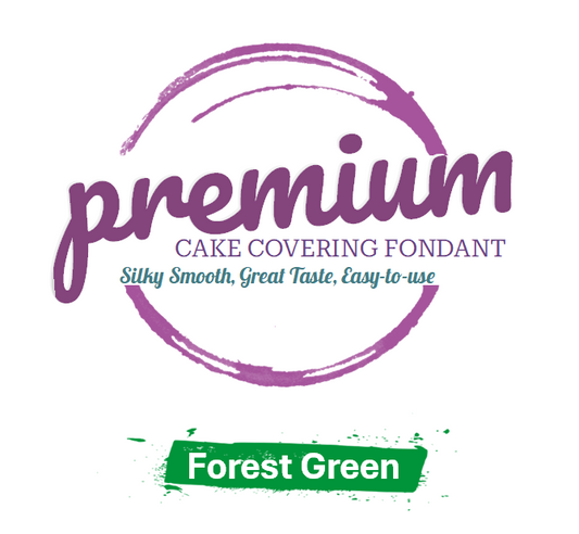 Forest green, fondant, plastic icing, halaal, South Africa
